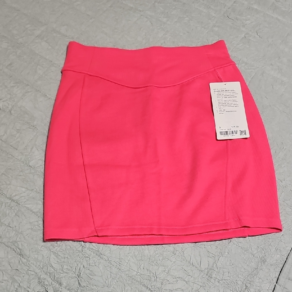 lululemon athletica Pink Stretch Mini Skirt